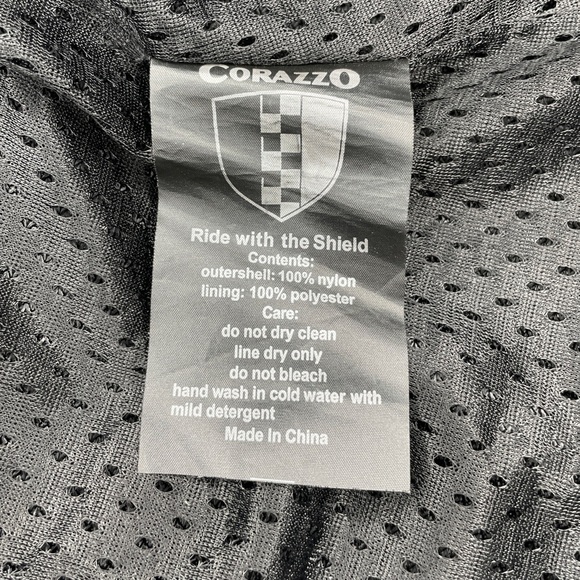 Corazzo Breeza Vented Armored Motorcycle Jacket Sz M - Picture 12 of 16